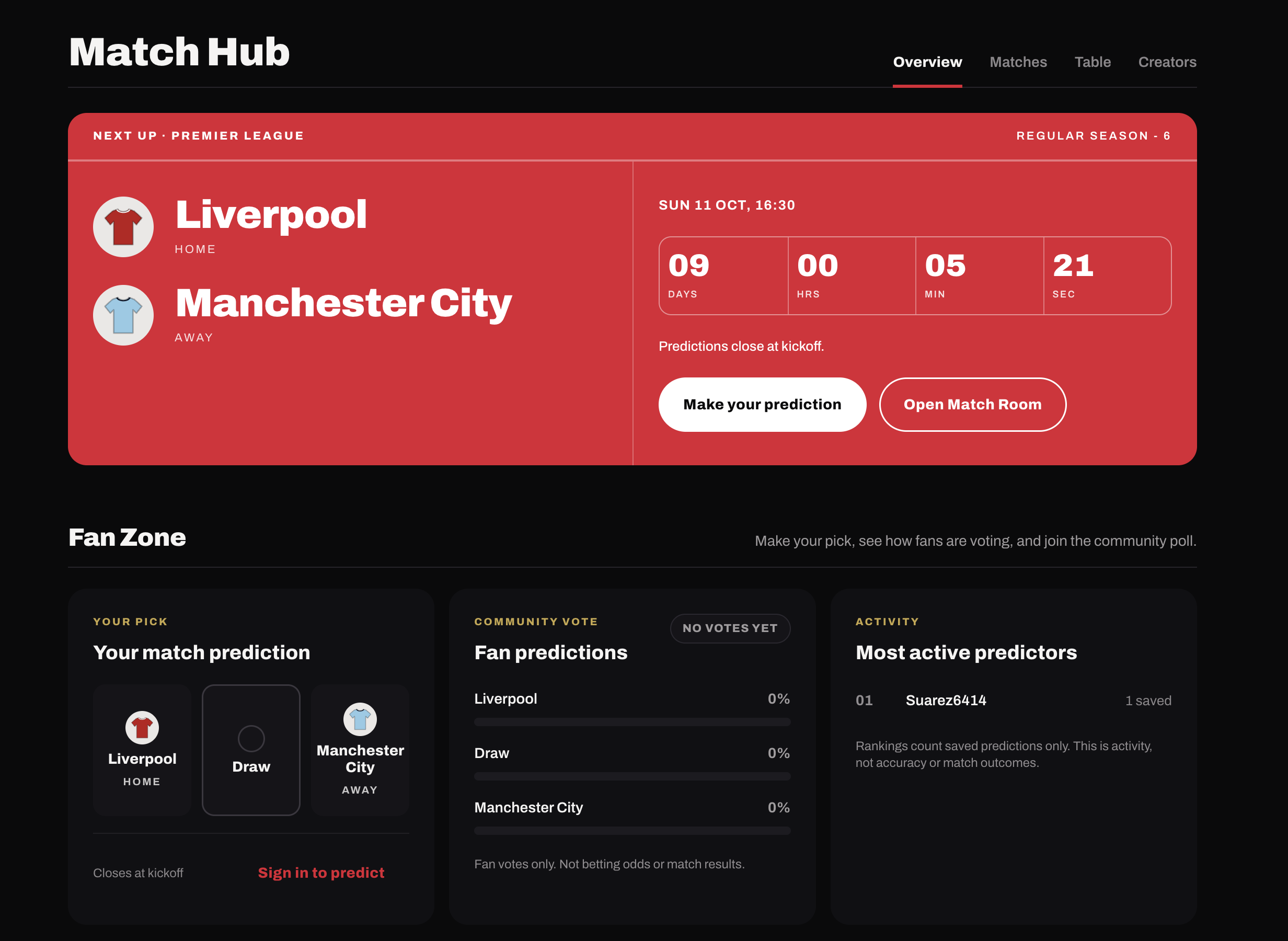 FanHub product preview